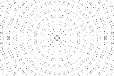Çember geometrik şekilli kusursuz desen, vektör illüstrasyonu