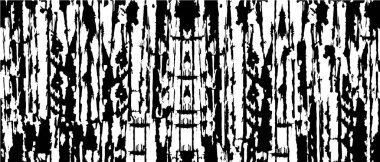 Siyah ve beyaz soyut arka plan. Çatlakların, tozun, lekelerin tek renkli dokusu. Yazdırma ve tasarım için desen