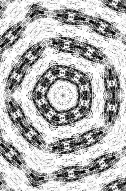 Çember geometrik şekilli kusursuz desen, vektör illüstrasyonu