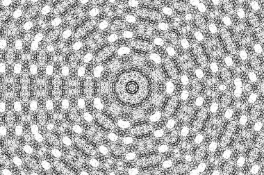 Çember geometrik şekilli kusursuz desen, vektör illüstrasyonu