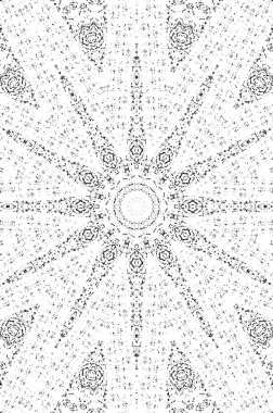 Çember geometrik şekilli kusursuz desen, vektör illüstrasyonu