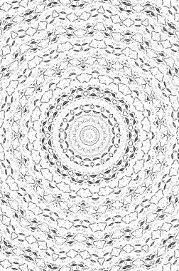 Çember geometrik şekilli kusursuz desen, vektör illüstrasyonu