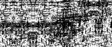 Grunge üst üste biniyor. Soyut siyah-beyaz vektör arkaplanı. Çatlak, leke ve noktalarda kirli desenli tek renkli klasik yüzey. Karanlık korku tarzında eski bir duvar.