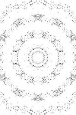 Çember geometrik şekilli kusursuz desen, vektör illüstrasyonu