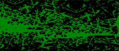 Siyah beyaz boyalı yeşil desenli