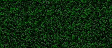 Bir sürü farklı deseni olan yeşil bir duvar.