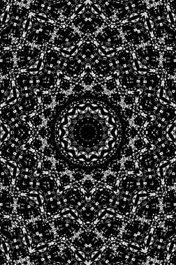 Soyut arkaplan. monokrom dokusu. Beyaz arkaplanda siyah ve beyaz dairesel arkaplan.