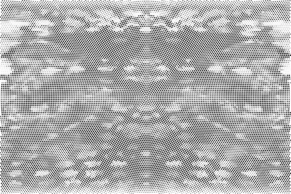 Abstrakter Schwarz Weißer Hintergrund Mit Punkten Vektor Illustration Design — Stockvektor