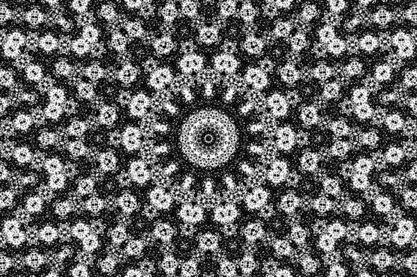 Dark Grunge Background Kaleidoscope Pattern — Stock Vector