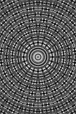 Soyut arkaplan. monokrom dokusu. Beyaz arkaplanda siyah ve beyaz dairesel arkaplan.