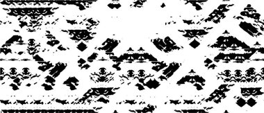 Soyut grunge arkaplanı siyah ve beyaz renkleri içerir. vektör illüstrasyonu