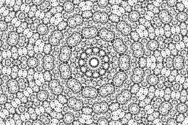 Soyut arkaplan. monokrom dokusu. Beyaz arkaplanda siyah ve beyaz dairesel arkaplan.