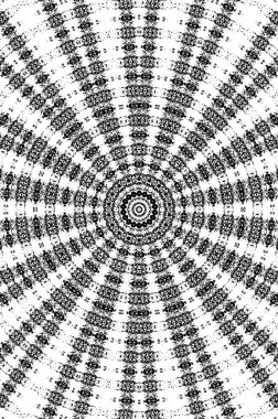 Vektör Dikişsiz siyah beyaz etnik desen 