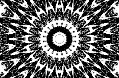 Vektör Dikişsiz siyah beyaz etnik desen 