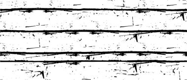 Grunge üst üste biniyor. Soyut siyah-beyaz vektör arkaplanı. Çatlaklarda, noktalarda, noktalarda kirli desenli tek renkli vintage yüzey. 