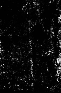 Grunge üst üste biniyor. Soyut siyah-beyaz vektör arkaplanı. Çatlaklarda, noktalarda, noktalarda kirli desenli tek renkli vintage yüzey. 