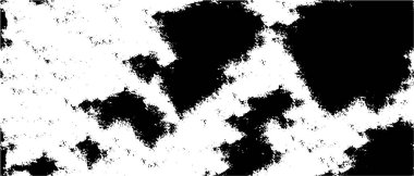 Grunge üst üste biniyor. Soyut siyah-beyaz vektör arkaplanı. Çatlaklarda, noktalarda, noktalarda kirli desenli tek renkli vintage yüzey. 