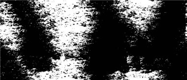 Grunge üst üste biniyor. Soyut siyah-beyaz vektör arkaplanı. Çatlaklarda, noktalarda, noktalarda kirli desenli tek renkli vintage yüzey. 