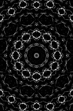 Grunge üst üste biniyor. Soyut siyah-beyaz vektör arkaplanı. Çatlaklarda, noktalarda, noktalarda kirli desenli tek renkli vintage yüzey. 