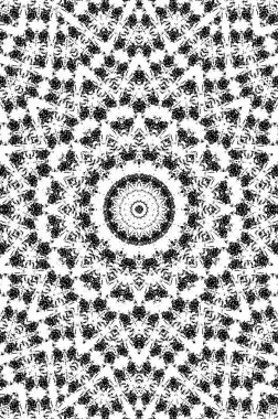Vektör Dikişsiz siyah beyaz etnik desen 