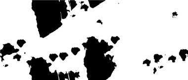 Grunge üst üste biniyor. Soyut siyah-beyaz vektör arkaplanı. Çatlak, leke ve noktalarda kirli desenli tek renkli klasik yüzey. Karanlık korku tarzında eski bir duvar.