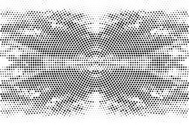 Noktalı siyah beyaz arkaplan, vektör illüstrasyon tasarımı