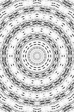 Çember geometrik şekilli kusursuz desen, vektör illüstrasyonu