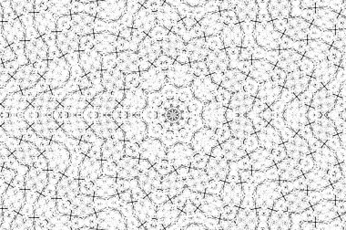 Çember geometrik şekilli kusursuz desen, vektör illüstrasyonu