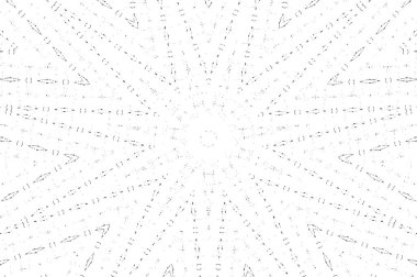 Çember geometrik şekilli kusursuz desen, mandala, vektör illüstrasyonu