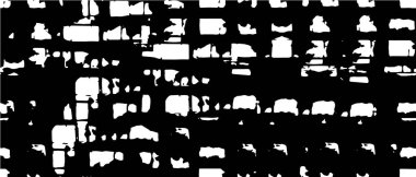 Monokrom elementlerle soyut desen. vektör illüstrasyonu