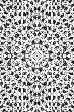 Vektör Dikişsiz siyah beyaz etnik desen 