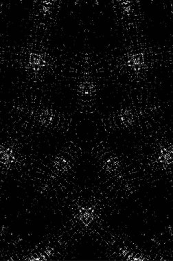 Soyut siyah ve beyaz boyalı kaleydoskopik arkaplan.