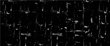 Grunge üst üste biniyor. Soyut siyah-beyaz vektör arkaplanı. Çatlak, leke ve noktalarda kirli desenli tek renkli klasik yüzey. Karanlık korku tarzında eski bir duvar.