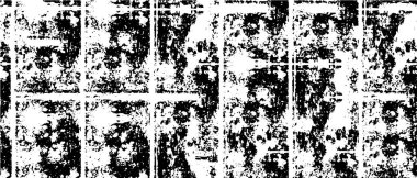 Monokrom elementlerle soyut desen. vektör illüstrasyonu