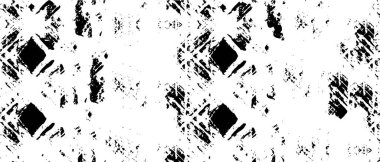 Monokrom elementlerle soyut desen. vektör illüstrasyonu