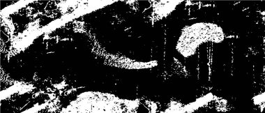 Monokrom elementlerle soyut desen. vektör illüstrasyonu