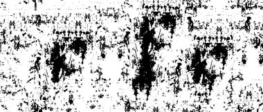 Grunge üst üste biniyor. Soyut siyah-beyaz vektör arkaplanı. Çatlak, leke ve noktalarda kirli desenli tek renkli klasik yüzey. Karanlık korku tarzında eski bir duvar.