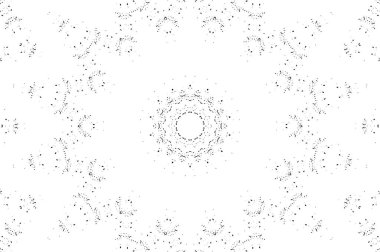 Çember geometrik şekilli kusursuz desen, mandala, vektör illüstrasyonu