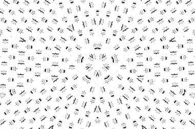 Çember geometrik şekilli kusursuz desen, mandala, vektör illüstrasyonu