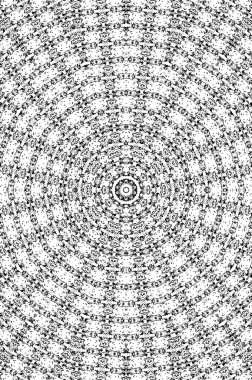 Çember geometrik şekilli kusursuz desen, mandala, vektör illüstrasyonu