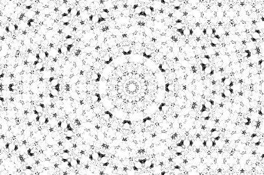 Soyut arkaplan. monokrom dokusu. Beyaz arkaplanda siyah ve beyaz dairesel arkaplan.