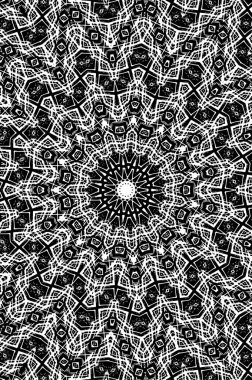 Soyut arkaplan. monokrom dokusu. Beyaz arkaplanda siyah ve beyaz dairesel arkaplan.