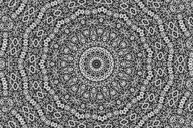 Soyut arkaplan. monokrom dokusu. Beyaz arkaplanda siyah ve beyaz dairesel arkaplan.