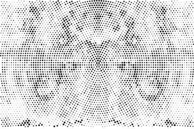 Çatlak, leke ve noktalarda kirli desenli tek renkli klasik yüzey. Karanlık korku tarzı arka planda eski bir duvar 