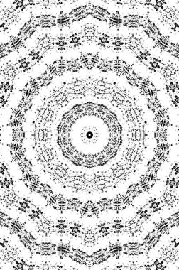 Vektör Dikişsiz siyah beyaz etnik desen 