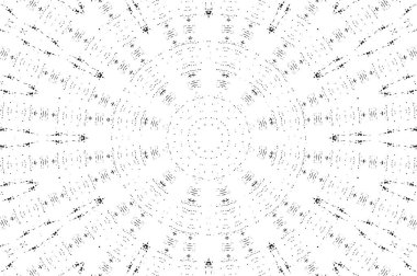 Soyut arkaplan. monokrom dokusu. Beyaz arkaplanda siyah ve beyaz dairesel arkaplan.