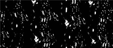 Grunge üst üste biniyor. Soyut siyah-beyaz vektör arkaplanı. Çatlaklarda, noktalarda, noktalarda kirli desenli tek renkli vintage yüzey.