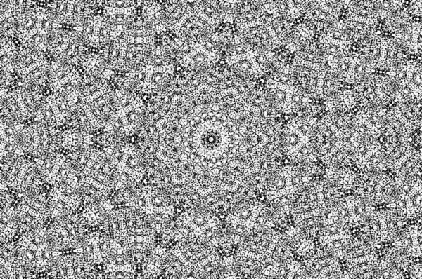 Çember Geometrik Şekilli Kusursuz Desen Mandala Vektör Illüstrasyonu — Stok Vektör