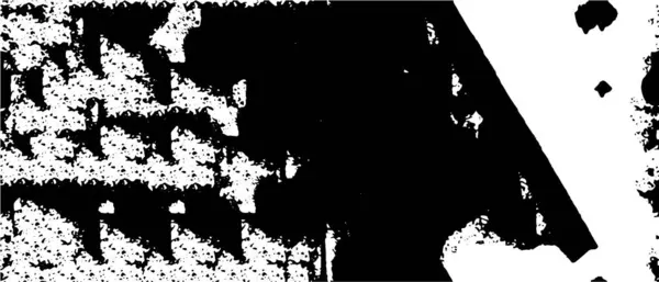 Abstrakter Schwarz Weißer Grunge Monochromer Hintergrund — Stockvektor