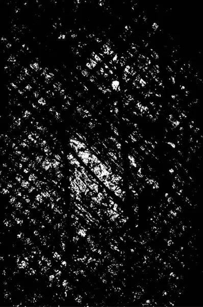 Grunge üst üste biniyor. Soyut siyah-beyaz vektör arkaplanı. Çatlaklarda, noktalarda, noktalarda kirli desenli tek renkli vintage yüzey.